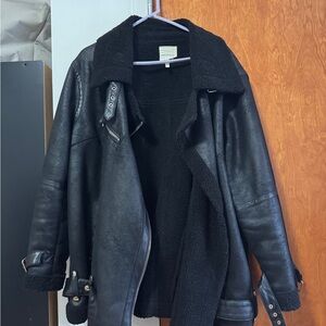 Faux Shearling Biker Jacket
Avec Les Filles